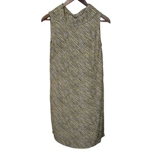 Boden Dress Womens 6R Retro Striped Sheath‎ Midi Twee Career Sleeveless Classic